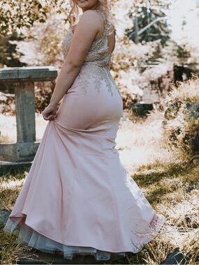 Elegant Dusty Rose Prom Dress
